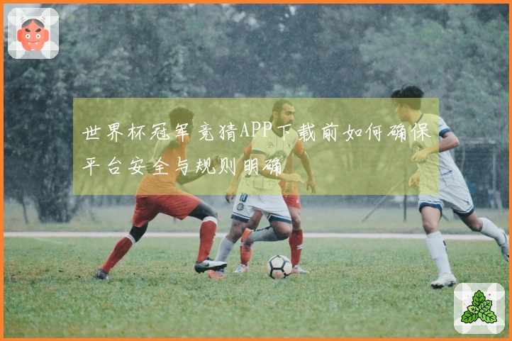 世界杯冠军竞猜APP下载前如何确保平台安全与规则明确